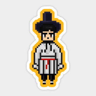 BTS SEOKJIN Hanbok Korean traditional clothes pixel art (small) Sticker